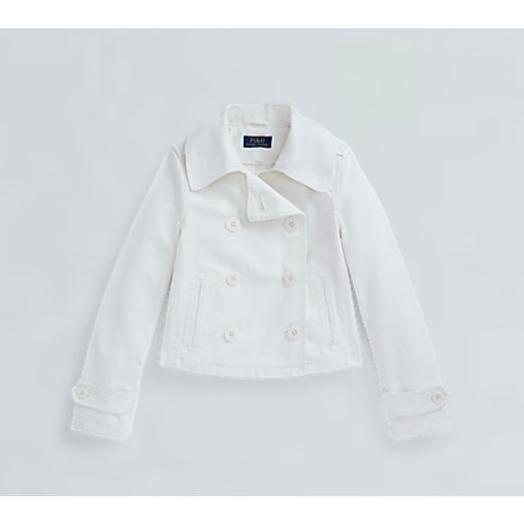 Polo Ralph Lauren Other - Polo Ralph Lauren Girls Size 8 Willmar Canvas Double-Breasted Jacket‎ MSRP $165